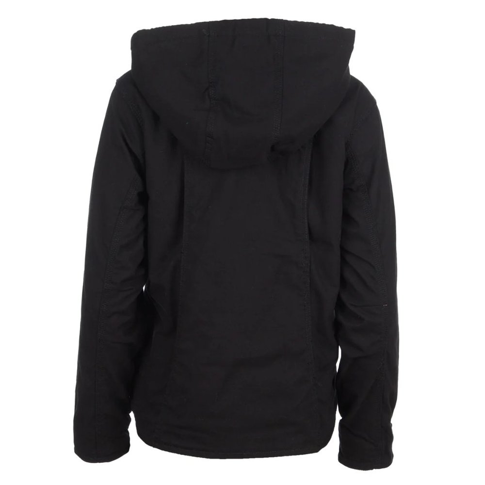 Eddie Bauer Womens Black Hooded Bomber Jacket/NWT/Size L - Picture 3 of 9